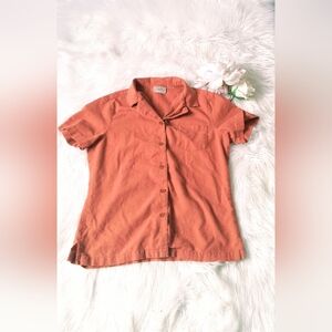 Baxter & Wells  Button-Down Orange Shirt Size S